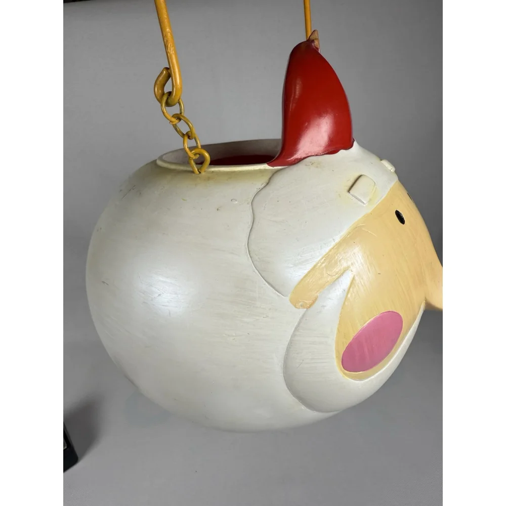 Vintage Christmas Santa Claus Candy Dish Ceramic Bowl Bucket 2003 Holiday